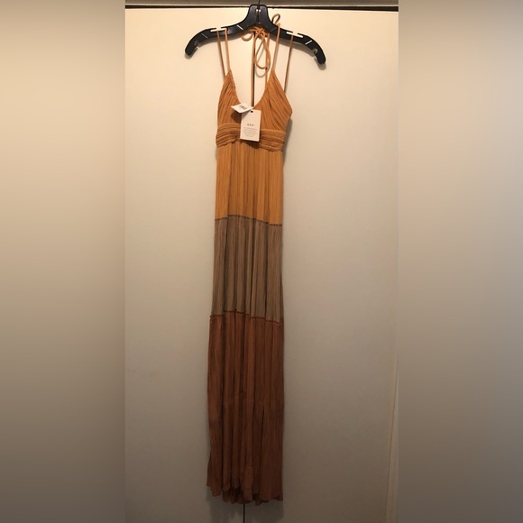 NWT $795 A.L.C. Cecilia Plisse Maxi Dress in size 00, 0  and 2! - Picture 6 of 13